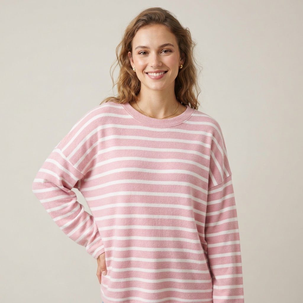 Gestreiftes Langarmshirt