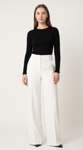 High-Waist Wide-Leg Hose