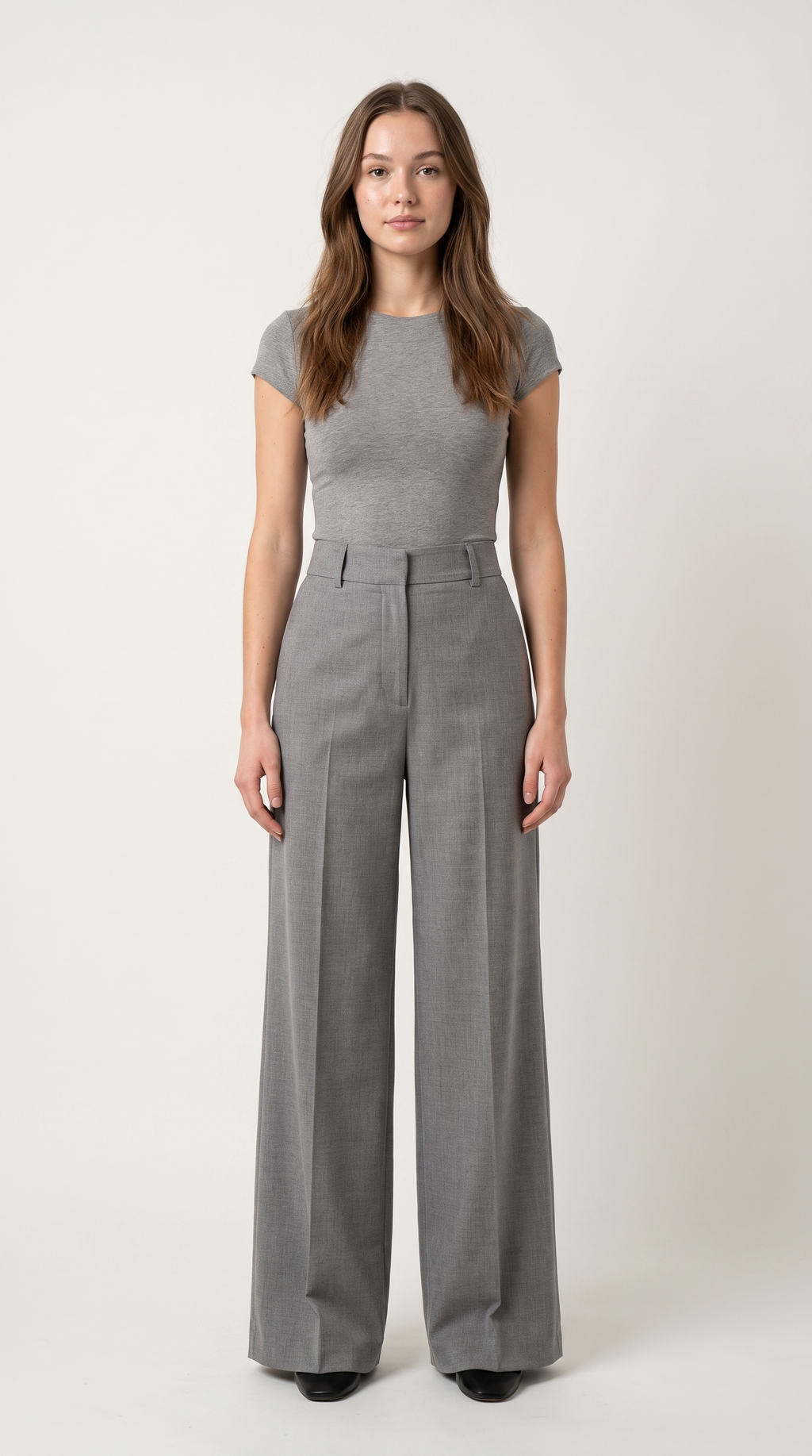 High-Waist Wide-Leg Hose