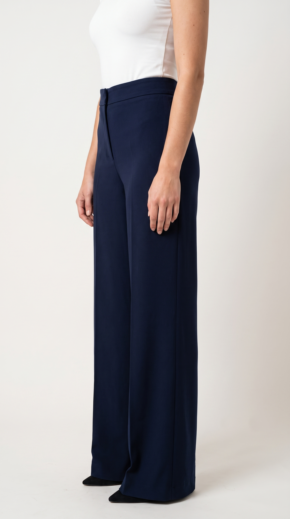 High-Waist Wide-Leg Hose